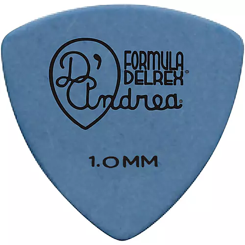 D'Andrea Delrex 346 Shape Guitar Pick, 1.0mm, Heavy Blue, One Pick